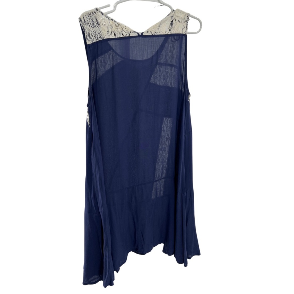 Umgee Lace Patchwork Navy Lightweight Knee Length… - image 2